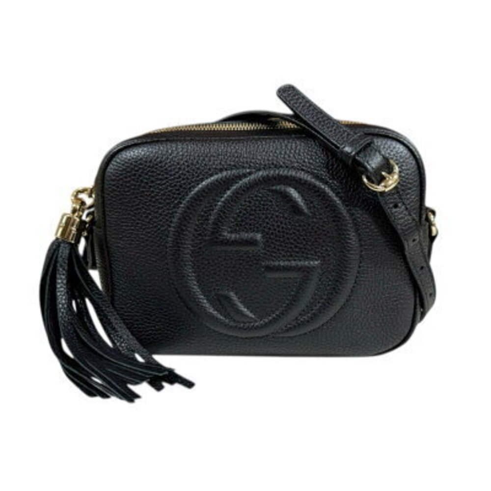 Gucci Disco Bag Soho Shoulder Leather Black